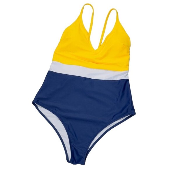 CUPSHE Active Swim Women's Polyester One Piece Multicolor Built In Bra Size XXL - Picture 5 of 9